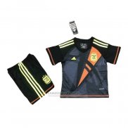 Camisola Argentina Goleiro Crianca 2024 Preto