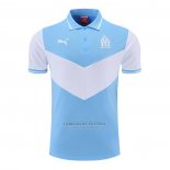 Camisola Polo del Olympique Marsella 2022-2023 Azul Y Branco