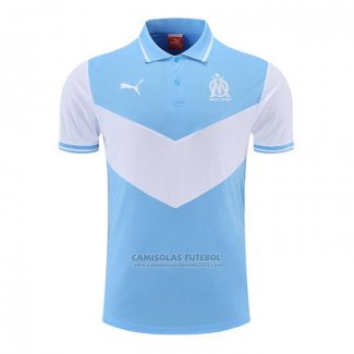 Camisola Polo del Olympique Marsella 2022-2023 Azul Y Branco