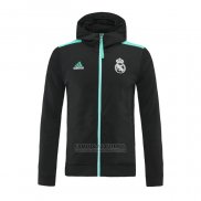 Jaqueta Hoodie Real Madrid 2021-2022 Preto