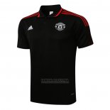 Polo Manchester United 2021-2022 Preto Y Vermelho