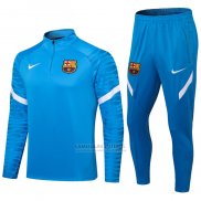 Sueter de Treinamento Barcelona 2021-2022 Azul