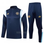 Sueter de Treinamento Manchester City 2023-2024 Azul Oscuro