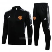Sueter de Treinamento Manchester United UCL 2021-2022 Preto
