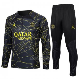 Sueter de Treinamento Paris Saint-Germain Jordan 2023-2024 Preto