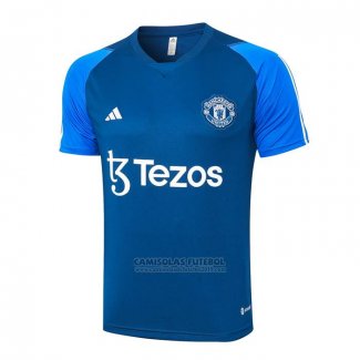 Treinamento Manchester United 2023-2024 Azul