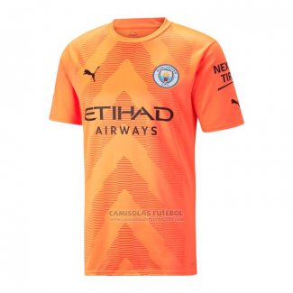 Camisola Manchester City Goleiro 2022-2023 Laranja