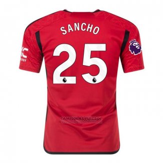 Camisola Manchester United Jogador Sancho 1º 2023-2024