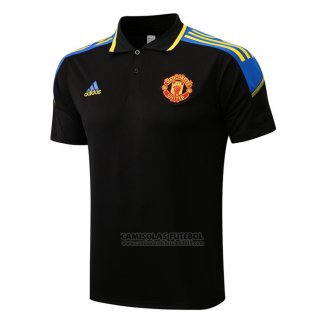 Camisola Polo Manchester United 2022-2023 Preto