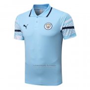 Camisola Polo del Manchester City 2022-2023 Azul