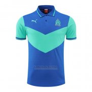 Camisola Polo del Olympique Marsella 2022-2023 Azul Y Verde