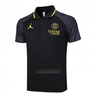 Camisola Polo del Paris Saint-Germain Jordan 2023-2024 Preto