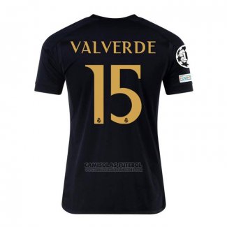 Camisola Real Madrid Jogador Valverde 3º 2023-2024