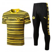 Fato de Treino Dortmund Manga Curta 2022-2023 Amarelo