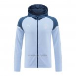 Jaqueta Hoodie Manchester City 2024-2025 Azul