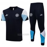 Fato de Treino Manchester City Manga Curta 2021-2022 Azul