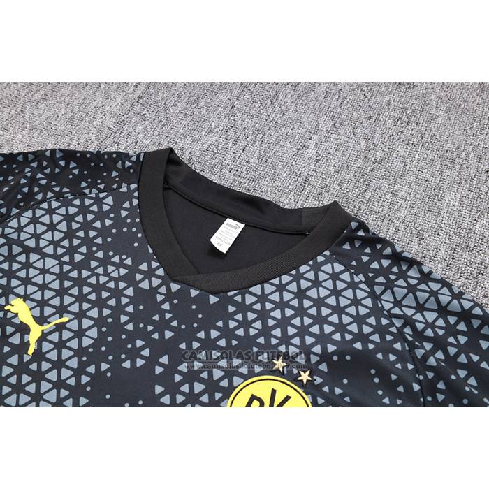 Fato de Treino Dortmund Manga Curta 2023-2024 Preto - Calcas Curta